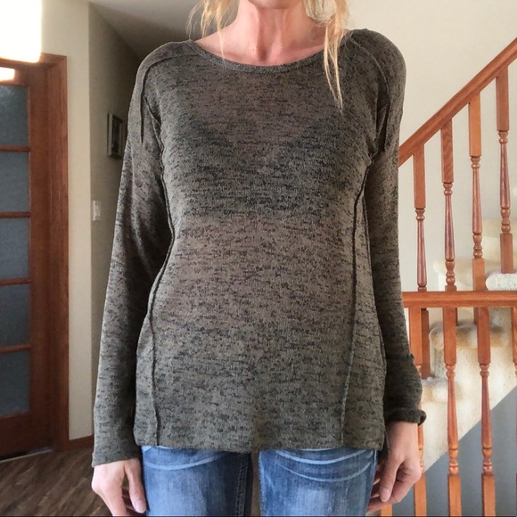 3/$25 - M&S Collection khaki green/black top - Picture 12 of 12